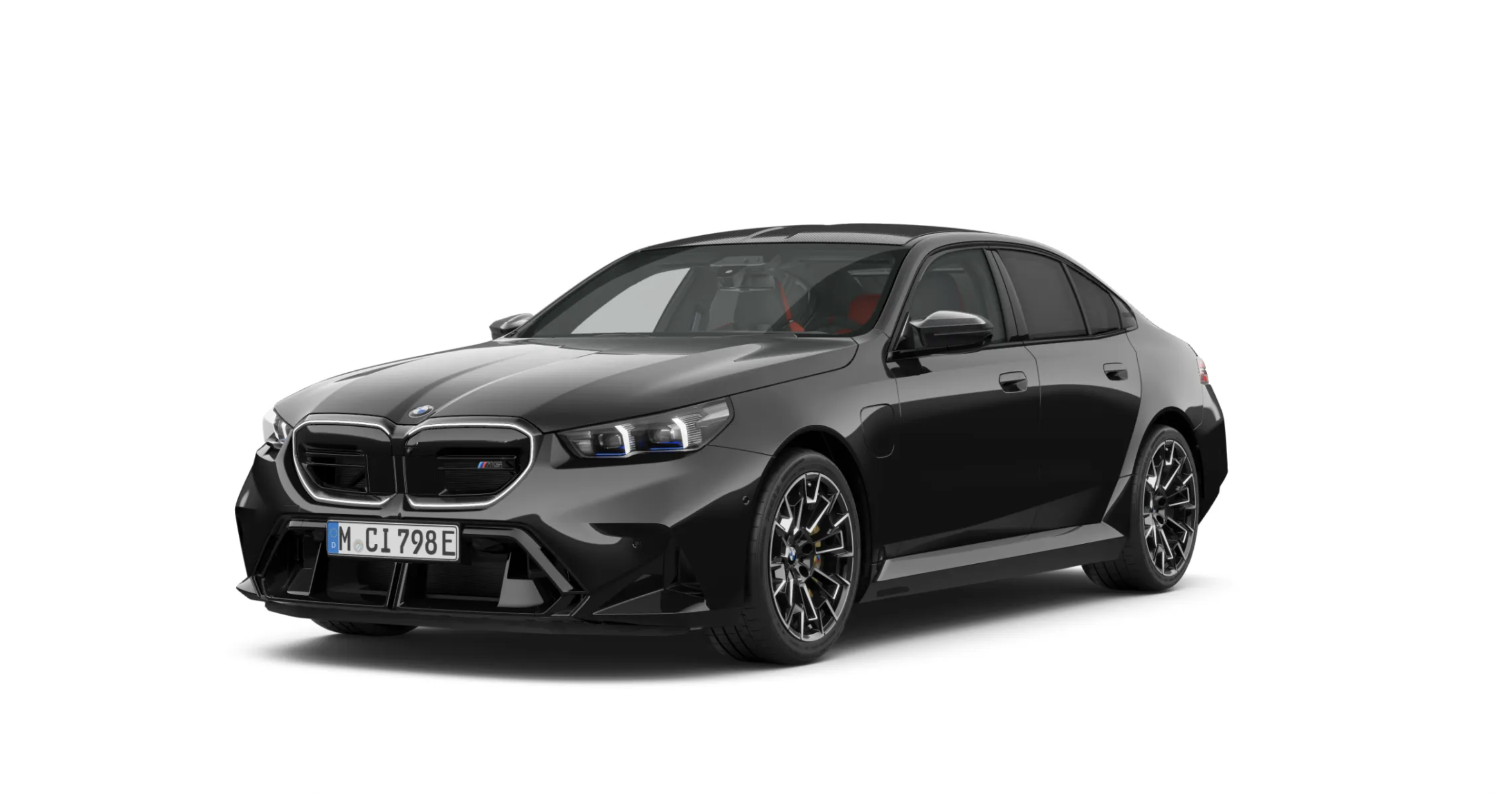 BMW M5 SEDAN | nový model | V8 biturbo hybrid 727 koní | super sportovní hybridní sedan | novinka ve výrobě | černá s červenou kůží | maximální výbava | první nové auto | velká sleva | nákup online | AUTOiBUY.com